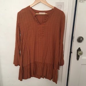 CJLA | rust tunic dress/top